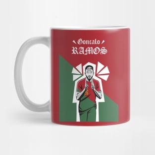 Ramos POR 22 Football Celebration Mug